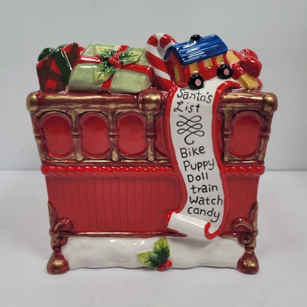 Fitz & Floyd The First Ladies Collection Christmas Red Sleigh Serving Bowl NOB - Picture 5 of 11